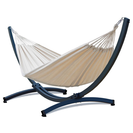 Hamac sur pied extérieur beige
