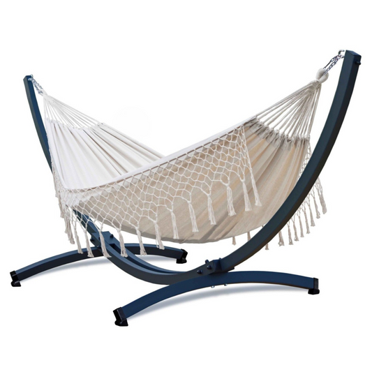 Hamac sur pied design beige