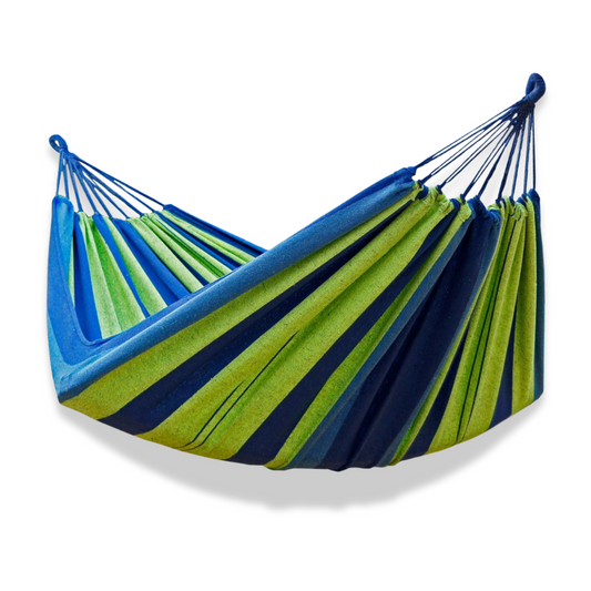 Hamac classique extérieur vert rayé