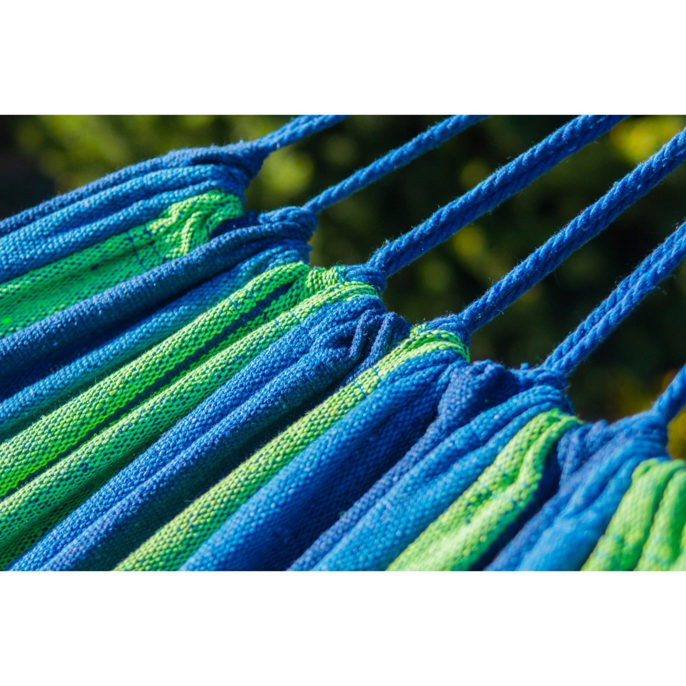 Hamac classique extérieur vert rayé